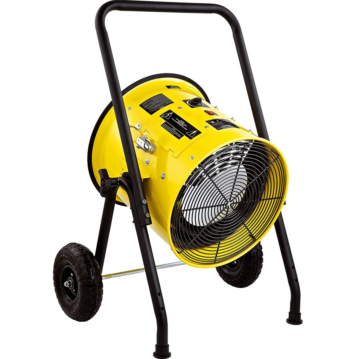 Dr. Infrared Heater 15,000 Watt Salamander Construction Portable Fan Forced Electric Heater - Downward Angle