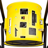 Dr. Infrared Heater 15,000 Watt Salamander Construction Portable Fan Forced Electric Heater - Top