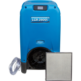 Dri-Eaz LGR 2800i Commercial Dehumidifier w/ Pump - comes with a Vacuumable High Airflow (HAF) Filter and 40-foot drain hose