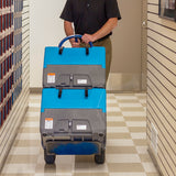 Dri-Eaz F413 Revolution LGR Dehumidifier - stacked on hand truck