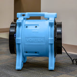 Dri-Eaz Vortex Axial Fan Blue - in use