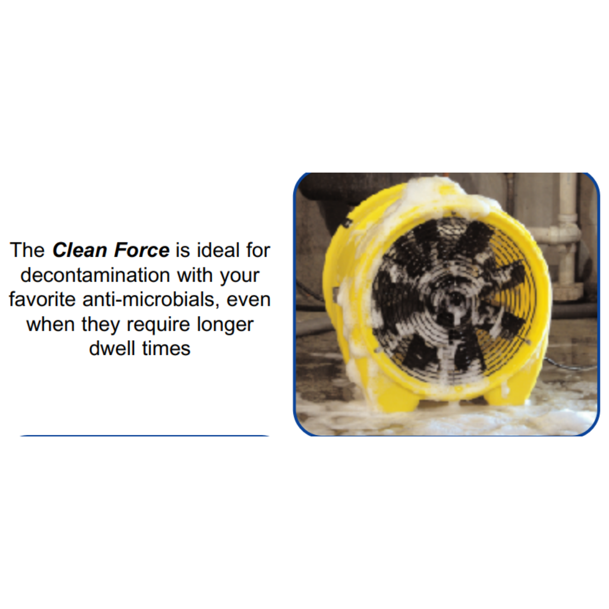 Dry Air Technology Clean Force Axial Air Mover - Infographic 1