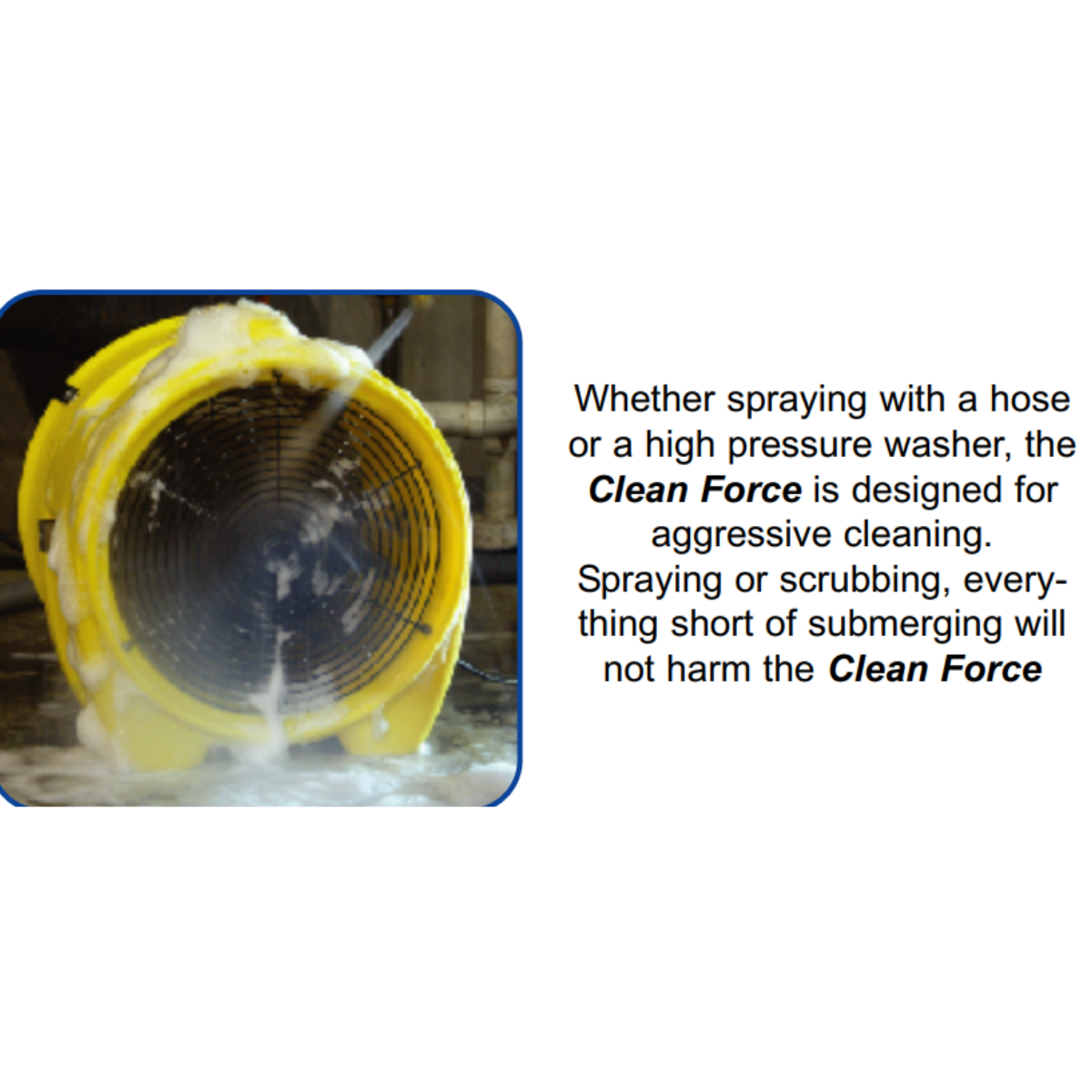Dry Air Technology Clean Force Axial Air Mover - Infographic 2