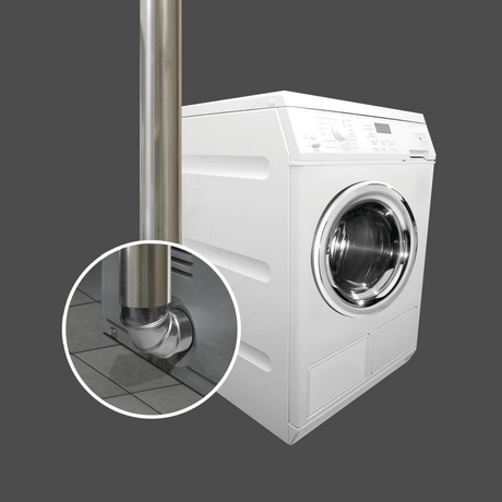 Dundas Jafine E432 4in Aluminum Elbow Duct Connector - Lifestyle 1