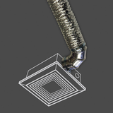 Dundas Jafine E432 4in Aluminum Elbow Duct Connector - Lifestyle 2