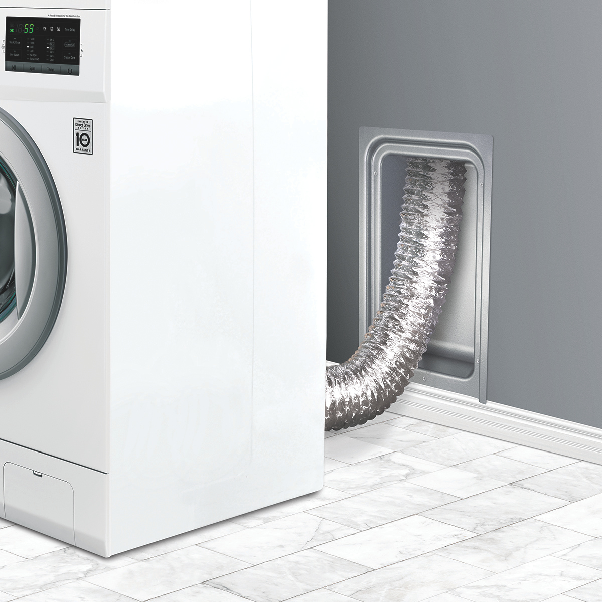 Dundas Jafine MDRB Metal Recessed Dryer Vent Box - Lifestyle