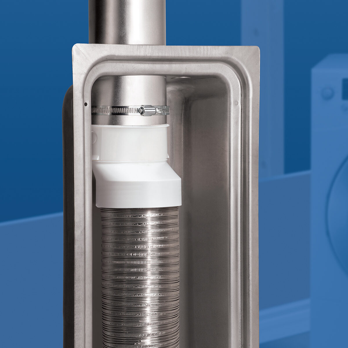 Dundas Jafine R2OZW Round to Oval Plastic Dryer Duct Connector - Lifestyle