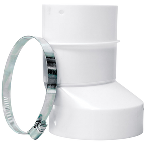 Dundas Jafine R2OZW Round to Oval Plastic Dryer Duct Connector - Main
