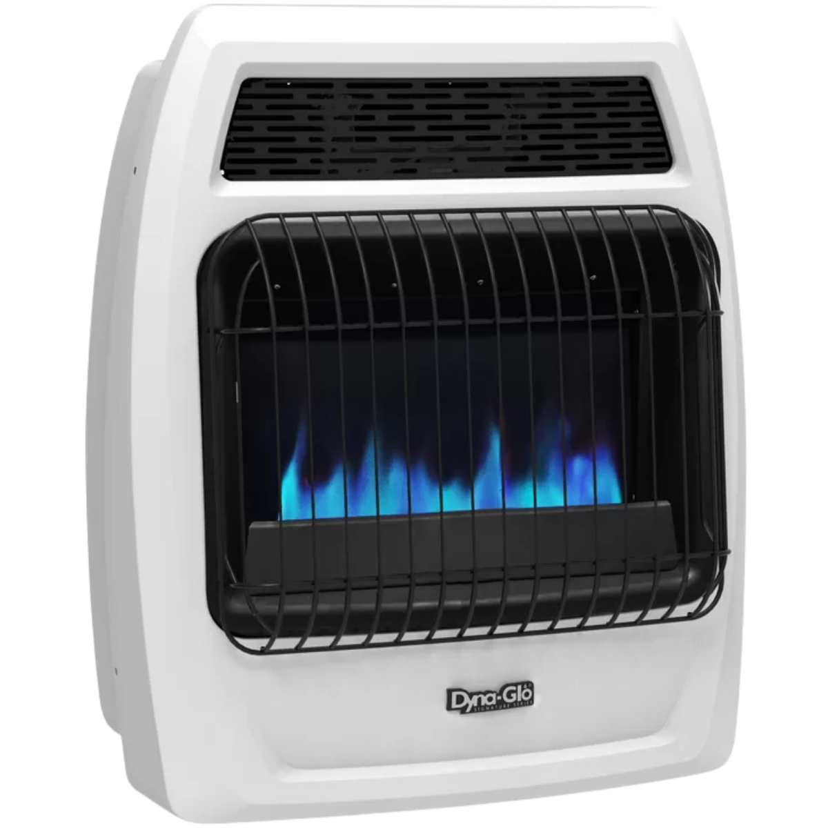 Dyna-Glo 20,000 BTU Blue Flame Ventless Wall Heater - Angle 1