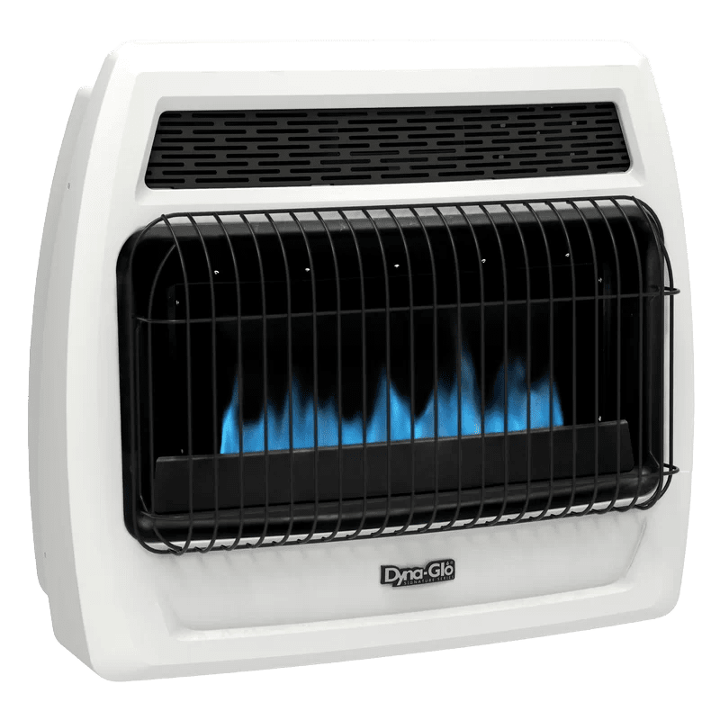 Dyna-Glo 30,000 BTU Blue Flame Ventless Wall Heater - Angle 1