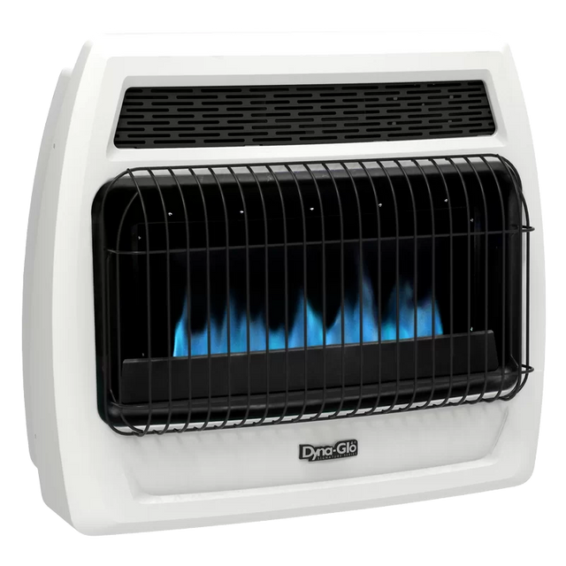 Dyna-Glo 30,000 BTU Blue Flame Ventless Wall Heater - Angle 1