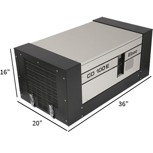 Ebac CD100E Dehumidifier - Dimensions