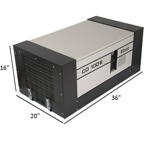 Ebac CD100E Dehumidifier - Dimensions