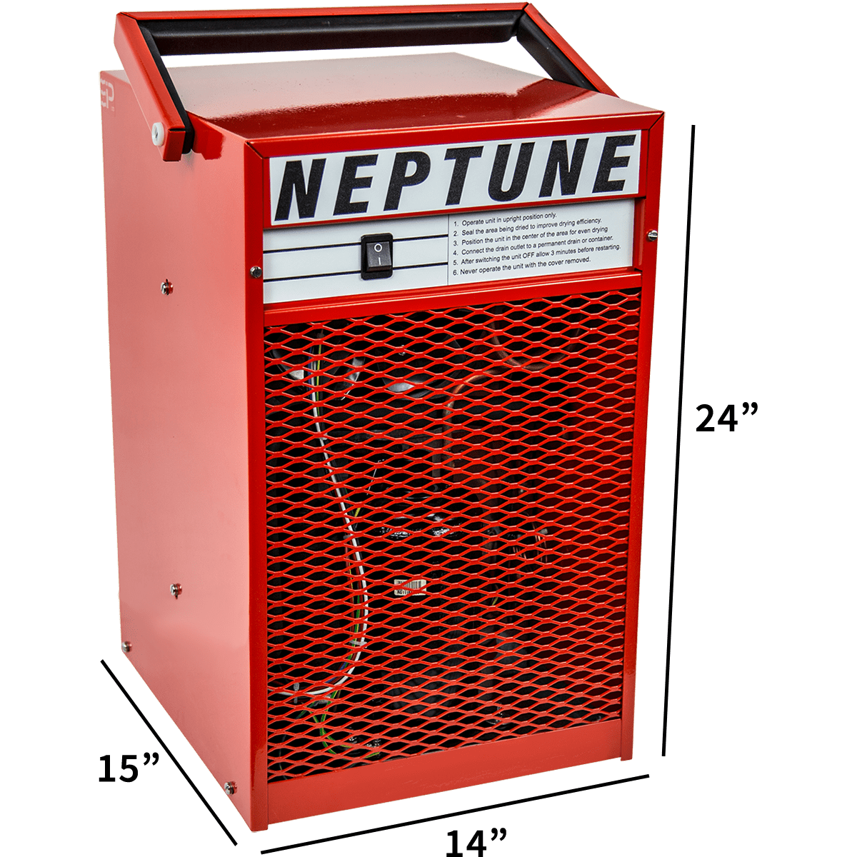 Ebac Neptune Dehumidifier - dimensions