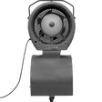 Cyclone 737 Commercial Portable Misting Stand Fan w/ Reservoir - 18-gal. Gray