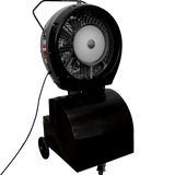 Cyclone 737 Commercial Portable Misting Stand Fan w/ Reservoir - 18-gal. Black Angle View