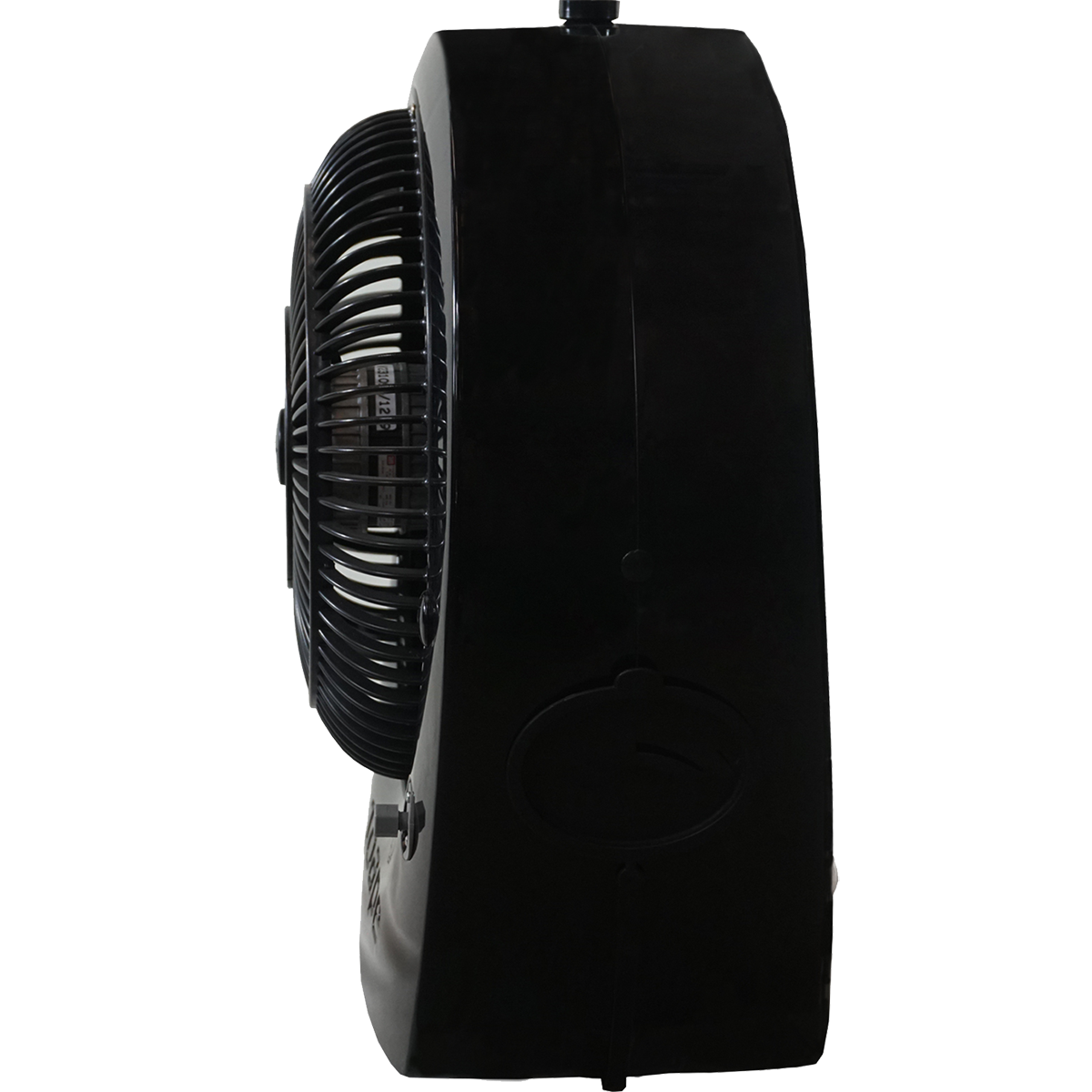 EcoJet by Joape Bob Misting Table Fan - Black - Left Side View