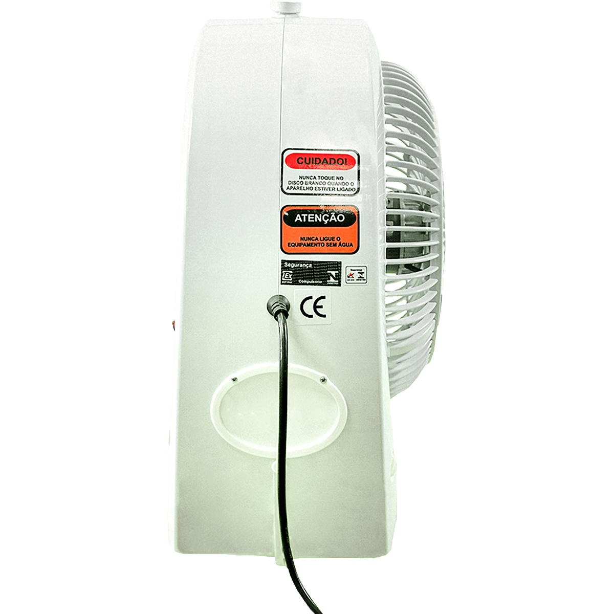 EcoJet by Joape Bob Misting Table Fan - White - Left Side View