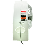 EcoJet by Joape Bob Misting Table Fan - White - Left Side View