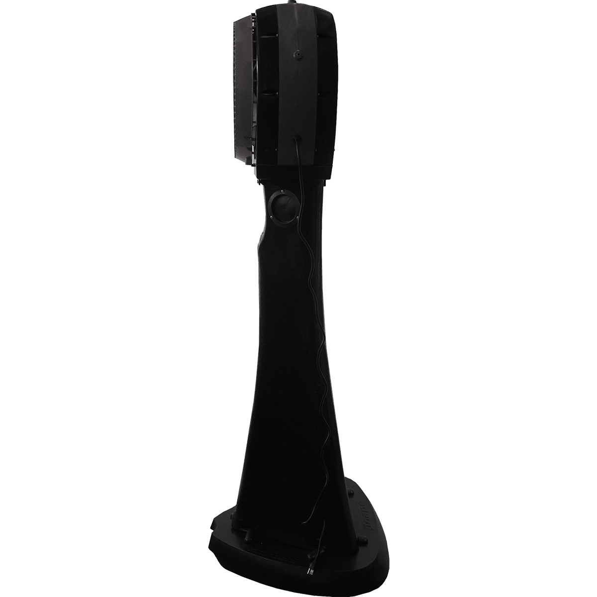 EcoJet by Joape Cyclone 737 Commercial Portable Misting Stand Fan w/ Reservoir - 26-gal. Black - Side View