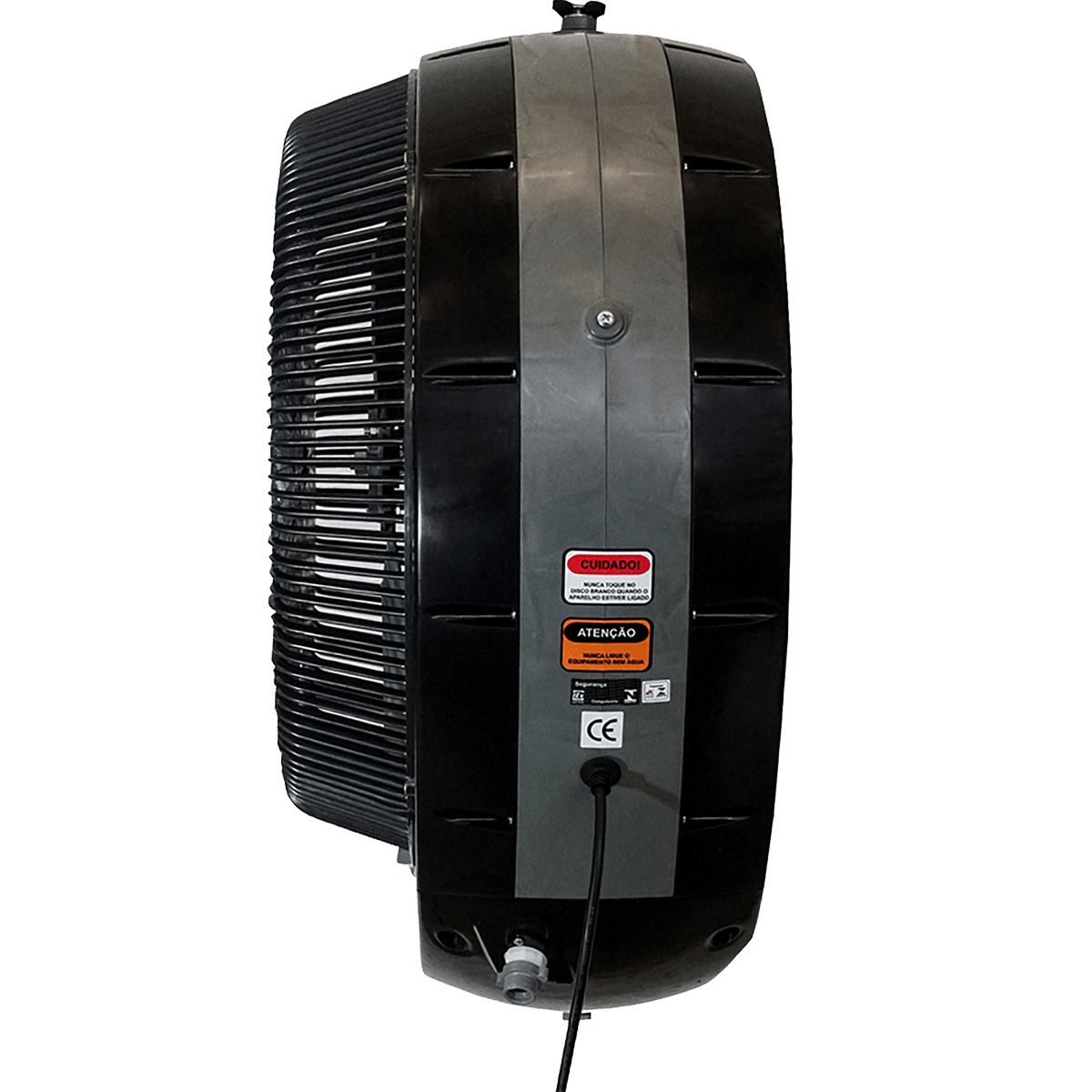 EcoJet by Joape Cyclone 737 Wall Mounted Commercial Misting Fan - Black - Side