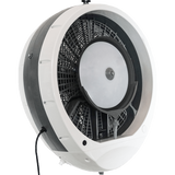 EcoJet by Joape Cyclone 737 Wall Mounted Commercial Misting Fan - White - Angle