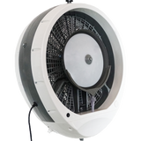EcoJet by Joape Cyclone 737 Wall Mounted Commercial Misting Fan - White - Angle
