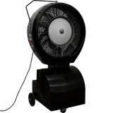 EcoJet by Joape Hurricane 660 Commercial Portable Misting Stand Fan w/ Reservoir 26-gal. Black - Angle View