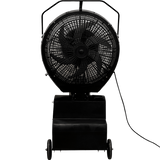 EcoJet by Joape Hurricane 660 Commercial Portable Misting Stand Fan w/ Reservoir 26-gal. Black - Back View
