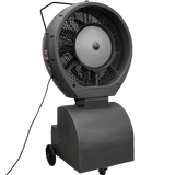 EcoJet by Joape Hurricane 660 Commercial Portable Misting Stand Fan  w/ Reservoir - 18-gal. Grey - Angle