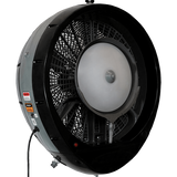 EcoJet by Joape Hurricane 660 Commercial Wall Mount Misting Fan - Black Angle View