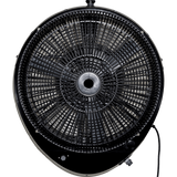 EcoJet by Joape Hurricane 660 Commercial Wall Mount Misting Fan - Black Back View