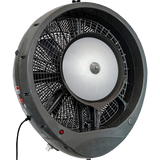 EcoJet by Joape Hurricane 660 Commercial Wall Mount Misting Fan - Gray Angle View