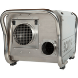 Ecor Pro DryFan 200 Pint Stainless Steel Desiccant Dehumidifier - Back Left Angle