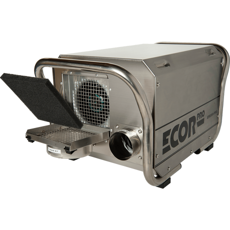 Ecor Pro EPD150/200 Replacement Foam Filter - Installed in EPD150 Pro Dehumidifier Back.