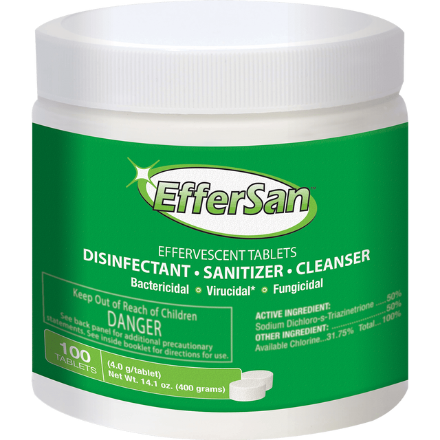 EfferSan Disinfecting Tablets - 4g - 100-Count Package