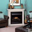 Empire 26" Vail Deluxe Fireplace with White Mantel 1