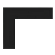 Empire 1.5" Matte Black Beveled Frame Decorative Front for Boulevard Series - Main