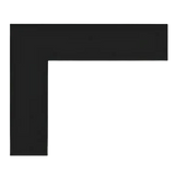 Empire 1.5" Matte Black Beveled Frame Decorative Front for Boulevard Series - Main