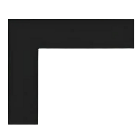 Empire 1.5" Matte Black Beveled Frame Decorative Front for Boulevard Series - Main
