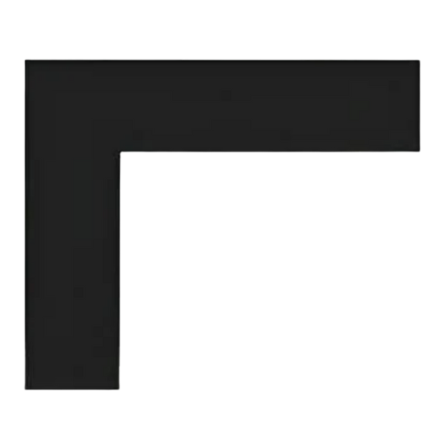Empire 1.5" Matte Black Beveled Frame Decorative Front for Boulevard Series - Main