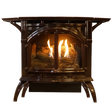 Empire Porcelain Mahogany Vent Free Cast Iron Stove w/ Millivolt Control - Main