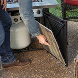 Endless Summer Burlington Outdoor LP Gas Fire Pit - Storing Top Cover