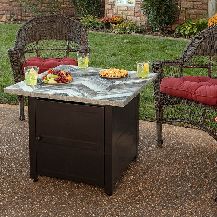 Endless Summer Duvall LP Outdoor Gas Fire Pit - With Cover