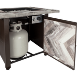 Endless Summer Duvall LP Outdoor Gas Fire Pit - Tank and Cover Storage