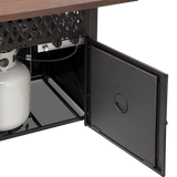 Endless Summer Donovan DualHeat Outdoor LP Gas Fire Pit - Tank & Top Storage