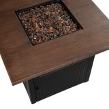 Endless Summer Donovan DualHeat Outdoor LP Gas Fire Pit - Top