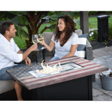 Endless Summer The Americana Rectangular LP Gas Outdoor Fire Pit - Lifestyle 3
