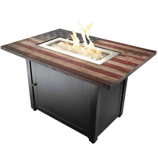 Endless Summer The Americana Rectangular LP Gas Outdoor Fire Pit - Main