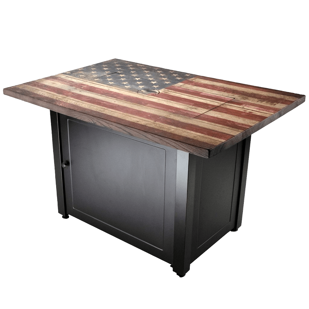 Endless Summer The Americana Rectangular LP Gas Outdoor Fire Pit - w/ Cover